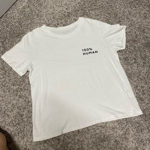 Everlane white Tee 100% human